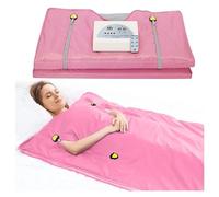 Coperte digitali con coperta ponderata aggiornata for donne, coperta riscaldata for sauna moante for il corpo for perdita di peso for perdita di peso e disintossicazione ,Sessioni di sauna a casa(PINK