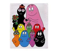 Coperte Famiglia Barbapapà Artico Coperta di Flanella Morbida Copriletto Multifunzionale Coperta Divano per Uomini Donna Viaggi,60"x50"