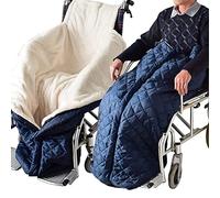 Coperte for la parte inferiore del corpo con cerniera, scaldamuscoli invernali foderati in pile, comode fasce for le gambe con cerniera for adulti, sedia a rotelle accogliente a rotelle