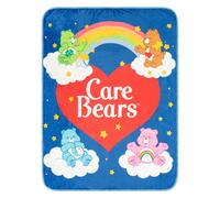 Coperte In Pile Con Logo A Cuore Arcobaleno Dei Care Bears | 45 X 60 Pollici