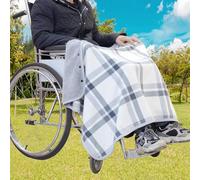 Coperte Per Sedia a rotelle, Sedia a rotelle Coperta Sciarpa Per Adulti, Fodera Flanella Sedia a rotelle Poncho, Ginocchia Coperta Calda Portatile, Poncho Capo Per Disabili