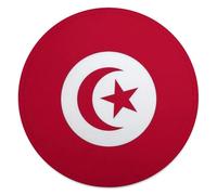 Coperte Rotonda Pile Di Flanella Per Divano Divertenti Stampe Con Bandiere Della Repubblica Tunisina Coperta Calda Accogliente Ultra Morbida Per Letto Leggera Soffice Coperta Matrimoniale Da 120 Cm