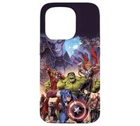 Copertina a fumetti Marvel The Avengers Infinity Saga Custodia per iPhone 15 Pro