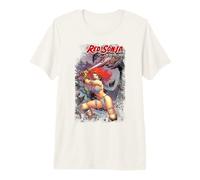 Copertina a Fumetti Red Sonja Jim Lee She-Devil Sword Queen Warrior Maglietta Premium