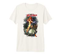 Copertina a Fumetti Rossa di Sonja Marc Silvestri She-Devil Woman Warrior Maglietta Premium