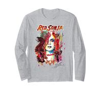 Copertina a Fumetti Rossa di Sonja Matt Brooks Warrior Woman Pop Art Fine Maglia a Manica