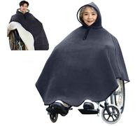 Copertina Accogliente Per Sedia a Rotelle, Coperta Per Sedia a Rotelle Per Adulti, Mantello Con Cappuccio Per Adulti, Mantella Foderata Coperta, Coperta Calda Indossabile Per Sedia a Rotelle