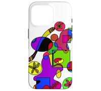 Copertina Astratta Geometrica Colorata Custodia per iPhone 16 Pro