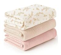 Copertina avvolgente in mussola neutra per bambini, bavette assorbenti morbide, asciugamano multifunzionale utilizzabile come asciugamano per il viso, bavetta, panno per il rutto, pannolino, copertina