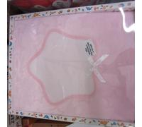 COPERTINA CULLA ROSA IN PILE "STELLA" CON INSERTO AIDA