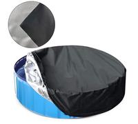 Copertina Da Piscina 15 Piedi Per Nuoto Pieghevole Rotondo Per La Protezione Bagno Esterno Accessori A Foglia Rotonda Copertura Vasca Idromassaggio Oxford Tessuto