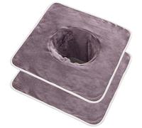 Copertina da tavolo da massaggio asciugamano da letto con foro per il viso 2 pcs 14x14 pollici per microfibra cover da tavolo da massaggio con bordo fine assorbente morbido non scomparire copertura d