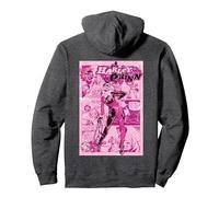 Copertina DC Harley Quinn Felpa con Cappuccio, Unisex per Adulti, Grigio Scuro, S