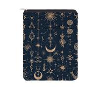 Copertina Del Libro NICENEEDED con Cerniera, Custodia Impermeabile per Copertina di Libro con Tasca Frontale per Gli Amanti Dei Libri, Custodia per Libri con Custodia per Libri Stars Moon