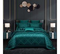 Copertina del Piumino in Egiziano Set Regale Puro di Cotone Morbidi Fodera per Letti da Letto (Colore: Dimensione: Pezzi King Size (Una Taglia Queen 4 PCS)