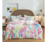 Copertina di Copertura per Copripiumino TFBHL Multicolore Set di Copertura per Trapunta, Coperta per piorter per Le Fiabe per Il Divano a Letto (Colore: Arcobaleno, Dimensione: re 4pcs)