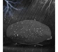 Copertina di griglia - Copertina per grill barbecue | Grills copre impermeabili | Oxford Fabric Black BBQ Grill Cover Weather con coulisse | Coperchio di polvere leggero impermeabile per Weber Q1200 e