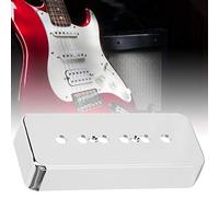 Copertina di pickup per chitarra Sustvita Silver 2pcs Coperture di pickup per barra per sapone addominali cromati per accessori per chitarra elettrica P90