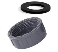 Copertina di raccolta del tubo filo femmina Materiale PVC Coperchio di blanking impermeabile per la protezione dell'estremità dell'impianto idraulico di scarico del lavandino grigio. 50mm
