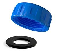 Copertina di raccolta del tubo filo femmina Materiale PVC Coperchio di blanking impermeabile per la protezione dell'estremità dell'impianto idraulico di scarico del lavandino blu 50mm