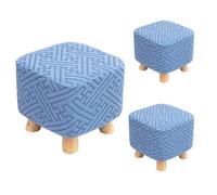 Copertina di stoccaggio di stoccaggio di stoccaggio di stoccaggio Primer spesso Coperchio sgabello con abbraffabile con poggiapiedi con fascia elastica rotonda rettango Bee white Round stool cover2pc