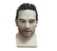 Copertina di testa della testa di Halloween-Latex Halloween per vecchi | Fuci per gli occhi senza soluzione di continuità, maschera per rivestimento per festival, carnevale, cosplay, casa stregata