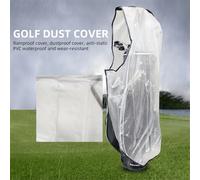 Copertina impermeabile trasparente per sacca da golf - Protezione impermeabile in PVC per sacca da golf, con cerniera completa, pieghevole, antistatica, accessorio per attrezzatura da golf da esterno,
