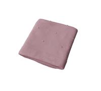 copertina in maglia, per lettino, misura cm 110x150 pois rosa