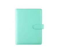 Copertina in pelle ecologica in poliuretano, formato A6/A5, per pianificare libri, quaderni, fogli sfusi, accessori di cancelleria (A6, verde)