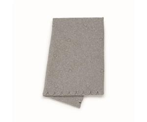 Copertina in Pile Ricamata Grigio Foppapedretti
