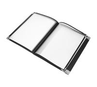 Copertina Menu in PVC Trasparente 12 Lati per Ristoranti e Caffè | Protegge da Pieghe e Usura, Facile da Portare, Mostra Menu e Listini con Design Semplice