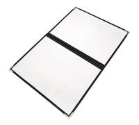Copertina Menu in PVC Trasparente Separatori per Cucina | Formato Portatile, Si Ripiega Piatto, Angoli Arrotondati, per Tavolo e Uso Professionale, Cartellina Pratica
