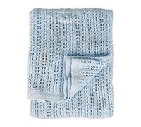 Copertina Neonato Cotone in filo Culla Carrozzina Bambino Nazareno Gabrielli CELESTE -