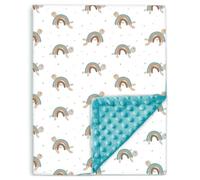 Copertina Neonato Invernale 100x135 - Coperta Pile Morbida Per Bambini In Cotone Oeko Tex - Coperta Culla Lettino 70x140 - Plaid, Pisolino, Scuola, Asilo Nido - Trapunta Leggera Lettino Con Sbarre