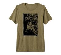 Copertina Originale di Dracula 1897 di Bram Stoker Maglietta Premium