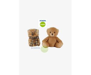COPERTINA + PELUCHE OSO TEDDY 22CM PERLETTI