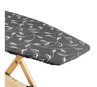 Copertina per Asse da Stiro, Compatibile con Foppapedretti, Colore Argento/Grigio, Copriasse da stiro , copertura asse da stiro con Elastico, Tessuto 100% Cotone, 115 x 63 cm, Made in Italy