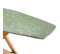 Copertina per Asse da Stiro, Compatibile con Foppapedretti, Colore Argento/Verde, Copriasse da stiro , copertura asse da stiro con Elastico, Tessuto 100% Cotone, 115 x 63 cm, Made in Italy
