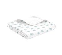 Copertina per Bebé di Prima Qualità, 120x120cm, Extra Soffice, Cotone Biologico al 100%, certificato OEKO-TEX, Mantiene Colori e Forma, Ideale come Coperta per Carozzina emma & noah (Punti Menta)