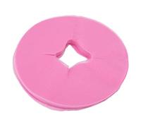 Copertina per Faccia Massaggio Usa e Getta 100 Pezzi - Tessuto Traspirante Non Tessuto, Rosa Rotondo con Design del Foro per Respirazione Comoda - Spa, Casa, Salone di Bellezza