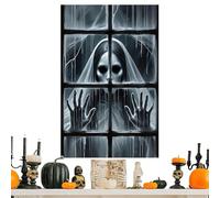 Copertina per finestre di Halloween, copertura per finestra spaventosa Decorazioni di Halloween | Decorazioni per la casa poster per porte per le vacanze per portico appartamento esterno del festival