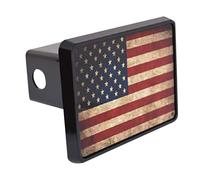 Copertina per l'autostop per trailer di bandiera americana - patriottico degli Stati - Coperchio di gancio del trailer | ABS Waterproof Cap resiste al clima duro | Protegge il tuo attacco