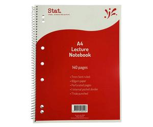 Copertina per lavagna statistica A4 140 pagine Libro delle lezioni 10pz (rosso)