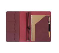 Copertina Per Libri A5 Vintage In Pelle PU Con Tasche Integrate | Copertina A5 In Pelle PU Vino, Tasche Per Carte E Ricevute, Per Tenere In Ordine Carte E Pagine Del Diario