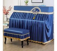 Copertina per pianoforte verticale, I fan creativi decorano la copertura del pianoforte for casa, una protettiva decorativa a forma di foglia loto((single seat type))