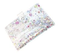 Copertina per Quaderno a Sei Fori Paillettes e PVC Trasparente | Scuola e Ufficio, Protegge Quaderno, Pratica e Portatile, Finitura Lucida Decorativa
