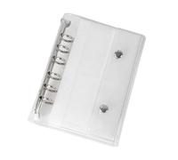 Copertina per raccoglitore a 6 anelli A6/a 7 - Cartella planner in PVC trasparente | Custodia organizer per fogli sfusi a 6 anelli per album di ritagli di carte fotografiche, cartella di bill