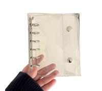 Copertina per raccoglitore in PVC a 6 fori, 125 x 148 mm, impermeabile, 6 fori, ricaricabile, per quaderni, raccoglitori, cartelle per carte