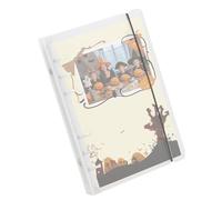 Copertina per raccoglitore, trasparente, a 6 anelli, per agenda, ricaricabile, per ufficio, adesivi, quaderni, agenda, album, biglietti, foto, appunti, organizzazione e visualizzazione