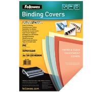 Copertina per rilegatura in PVC trasparente Fellowes Rexel Premium A4, 200 micro